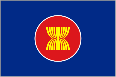 Association of South-East Asia Nations Flag