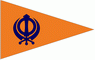 The Khanda Flag of the Sikhs