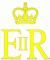 The Royal Cypher for use in England, Wales and Northern Ireland (simplified)