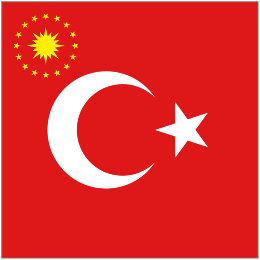 President Flag of Turkey