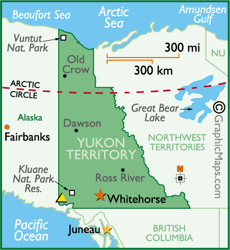 Map of Yukon Territory