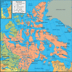 Map of Nunavut