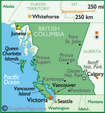Map of British Columbia Province