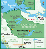 Map of Northwest Territories