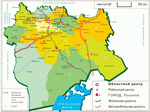 Map of Aktobe Oblast