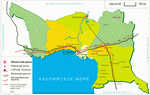 Map of Atyrau Oblast