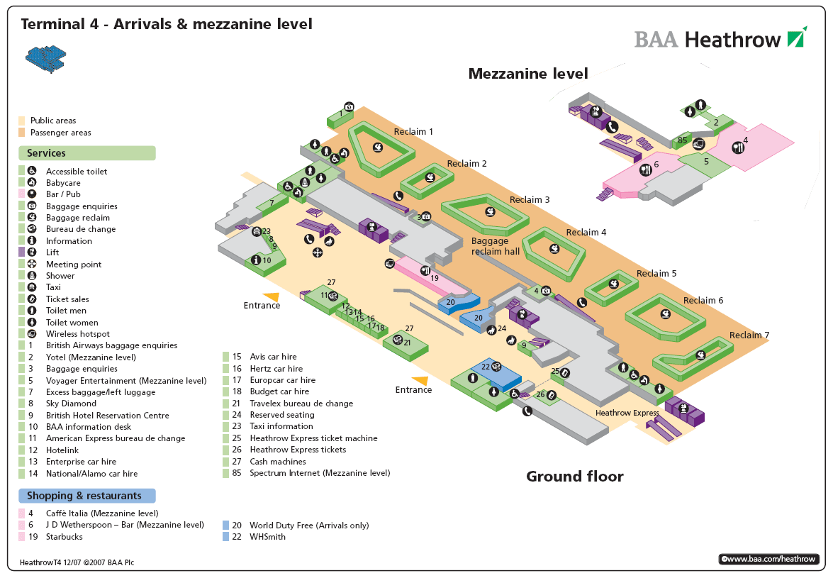 Terminal 4 (Heathrow)  arrivals
