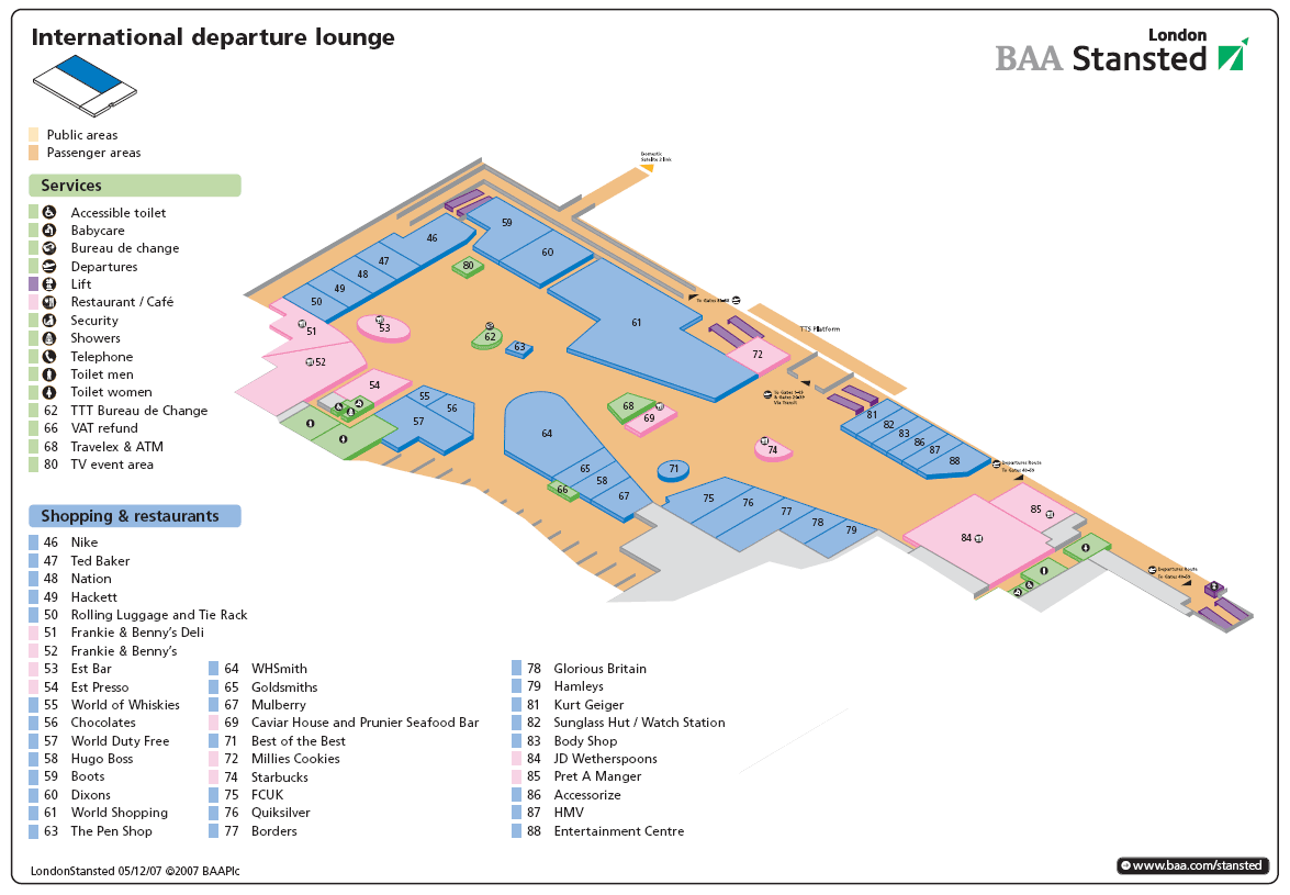 Stansted Airport  international departures