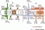 Parking scheme of Houston George Bush Intercontinental Airport