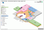 South Terminal of London Gatwick Airport  international departures (upper level)