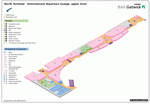 North Terminal of London Gatwick Airport  international departures (upper level)