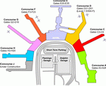 Parking scheme of Miami International Airport