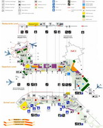 Western wing layout of Paris Orly Airport