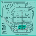 Parking scheme of Pittsburgh International Airport
