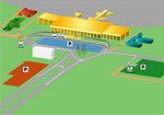 Parking scheme of Riga International Airport