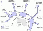 Scheme to arrive at the Salt Lake City International Airport