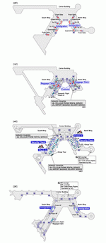 Terminal layout 1 of Tokyo Narita International Airport