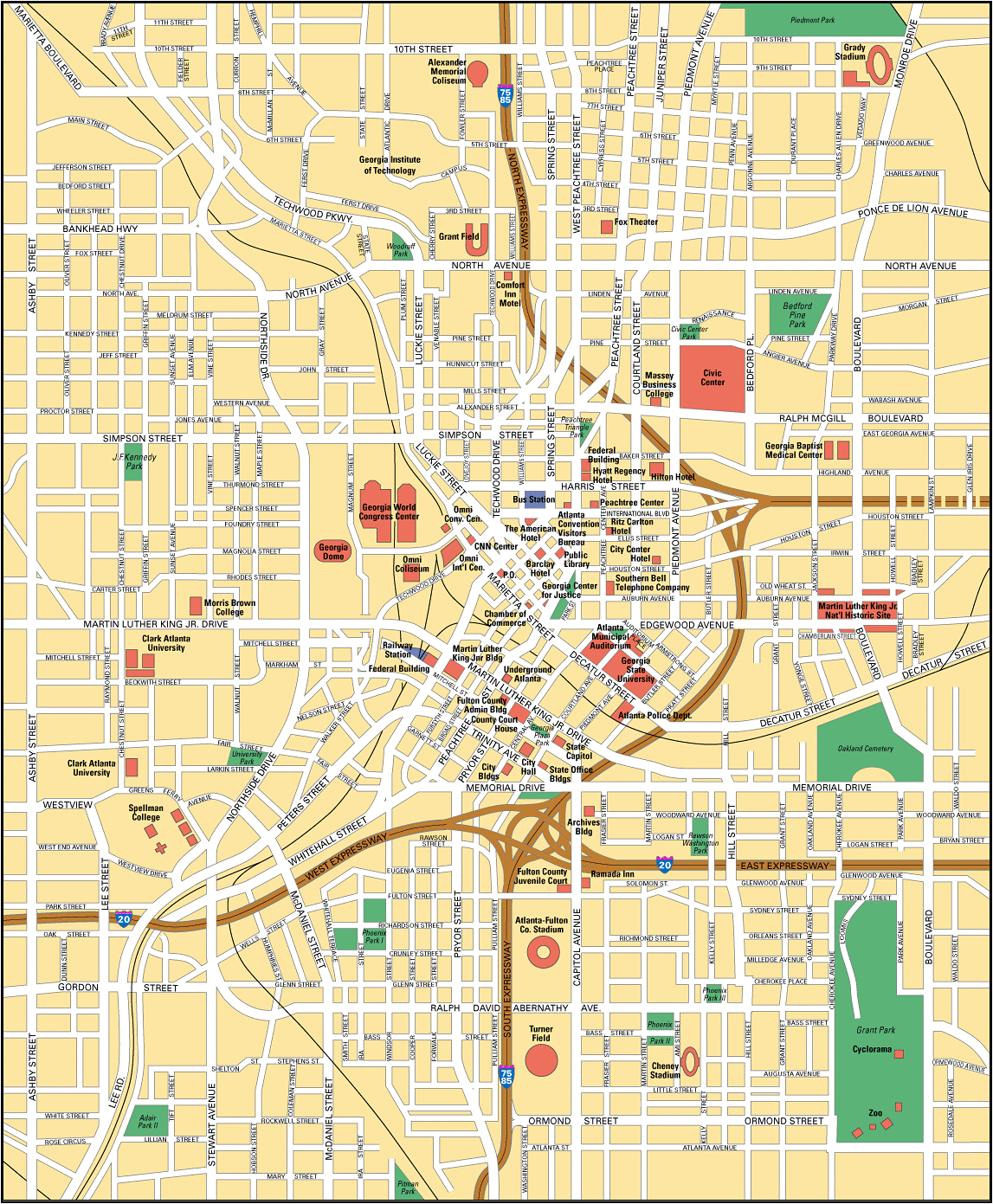 Map of Atlanta