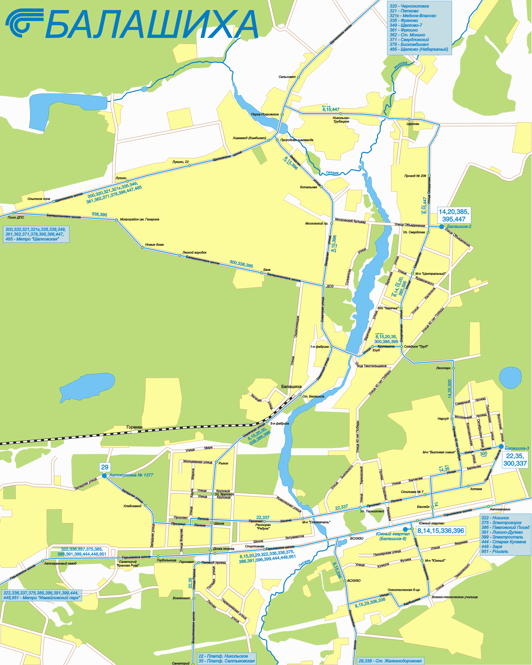 Map of Balashiha