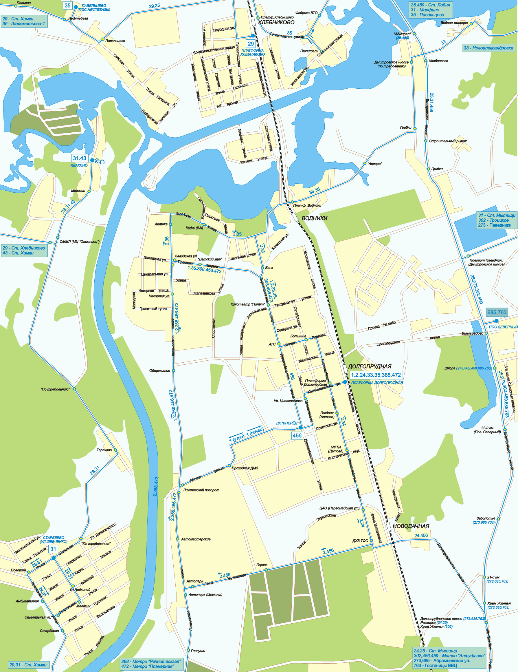 Map of Dolgoprudny
