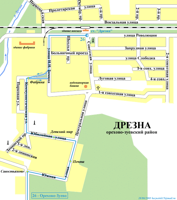 Map of Drezna