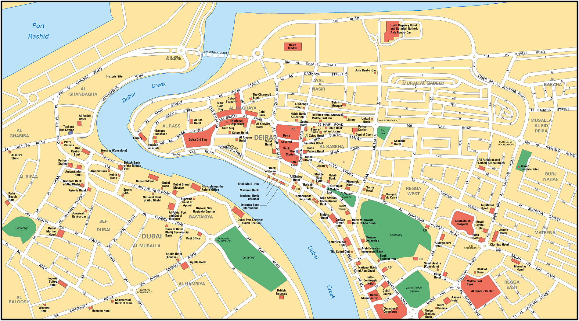 Map of Dubai
