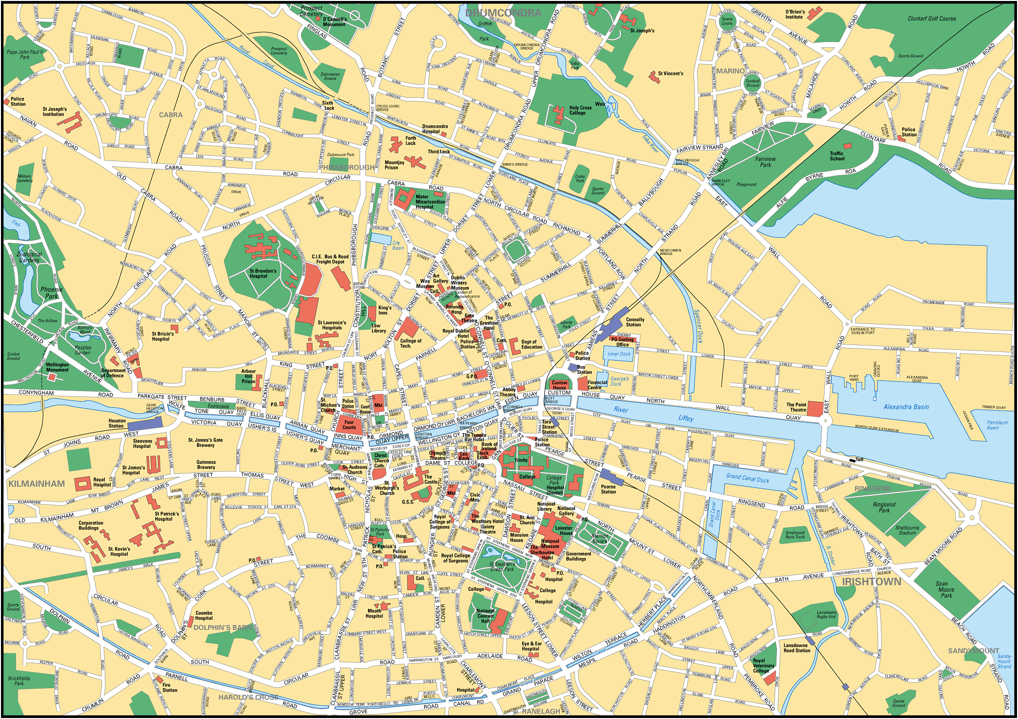 Map of Dublin