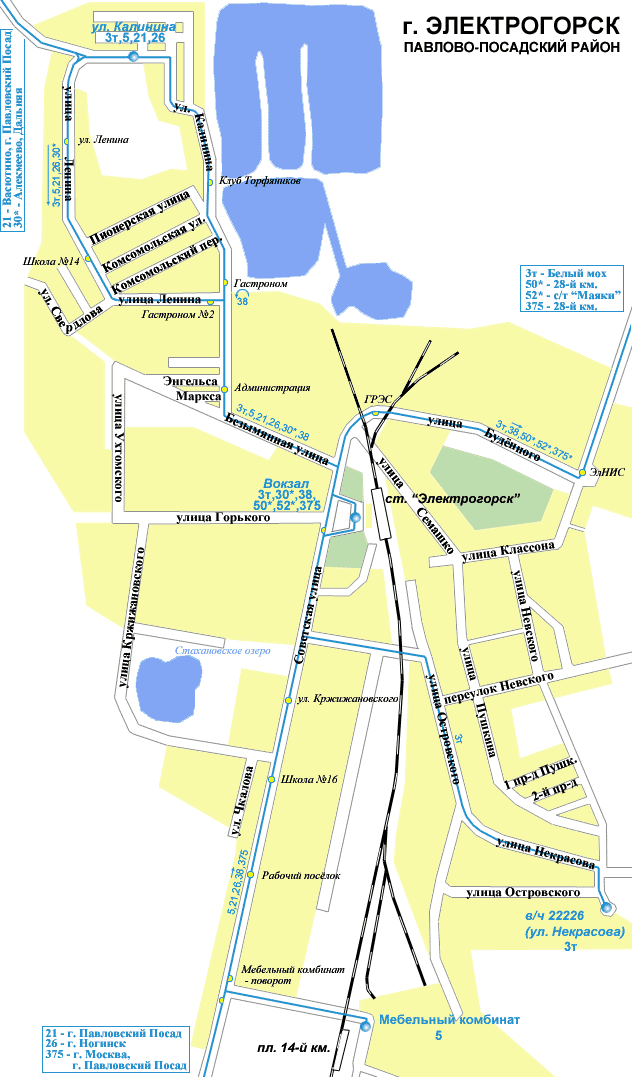 Map of Elektrogorsk