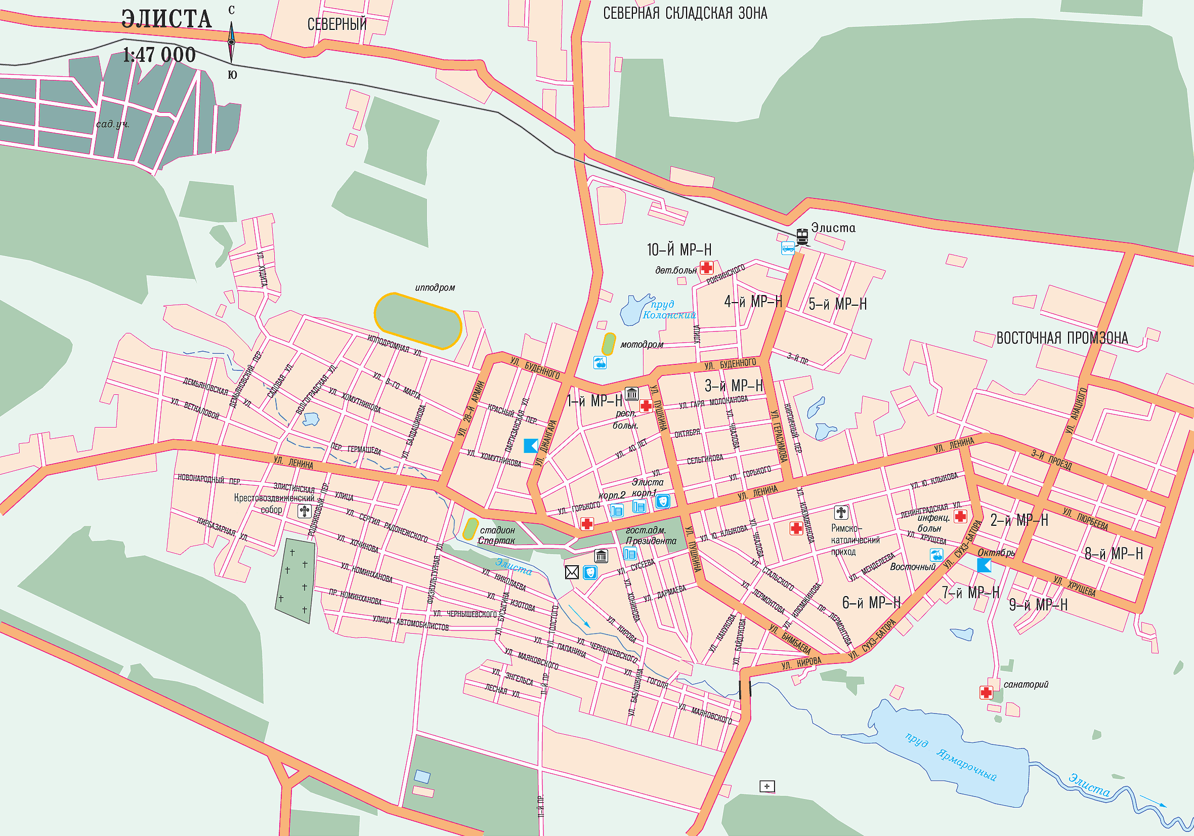 Map of Elista