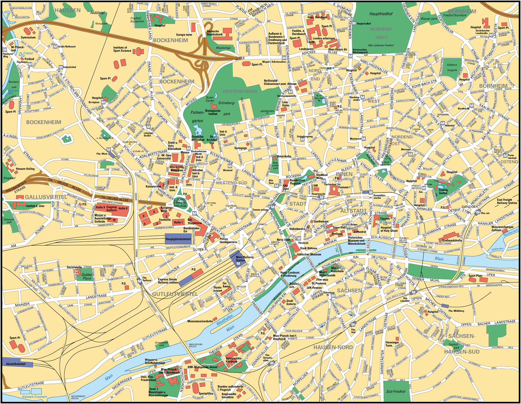 Map of Frankfurt
