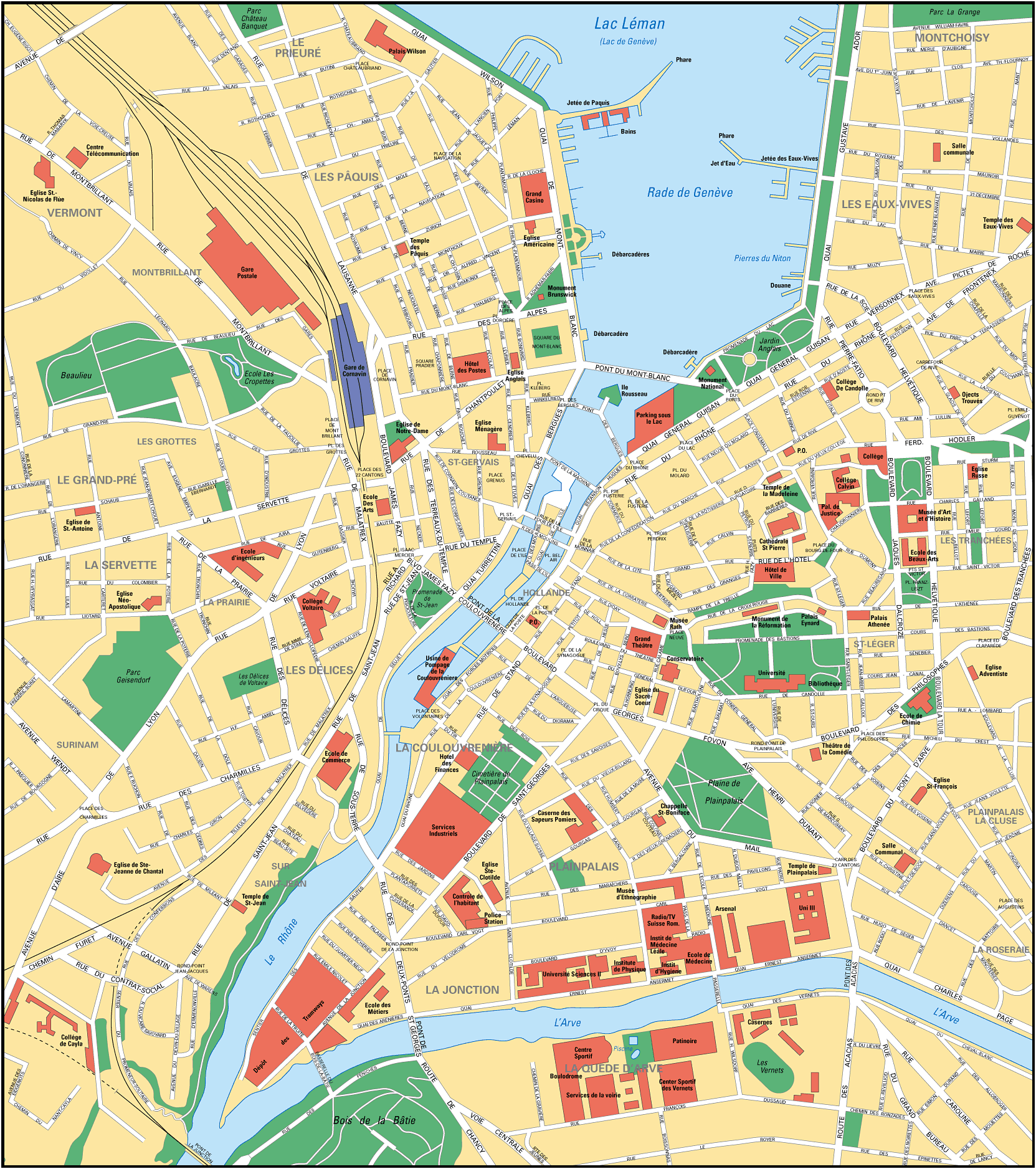 Map of Geneva