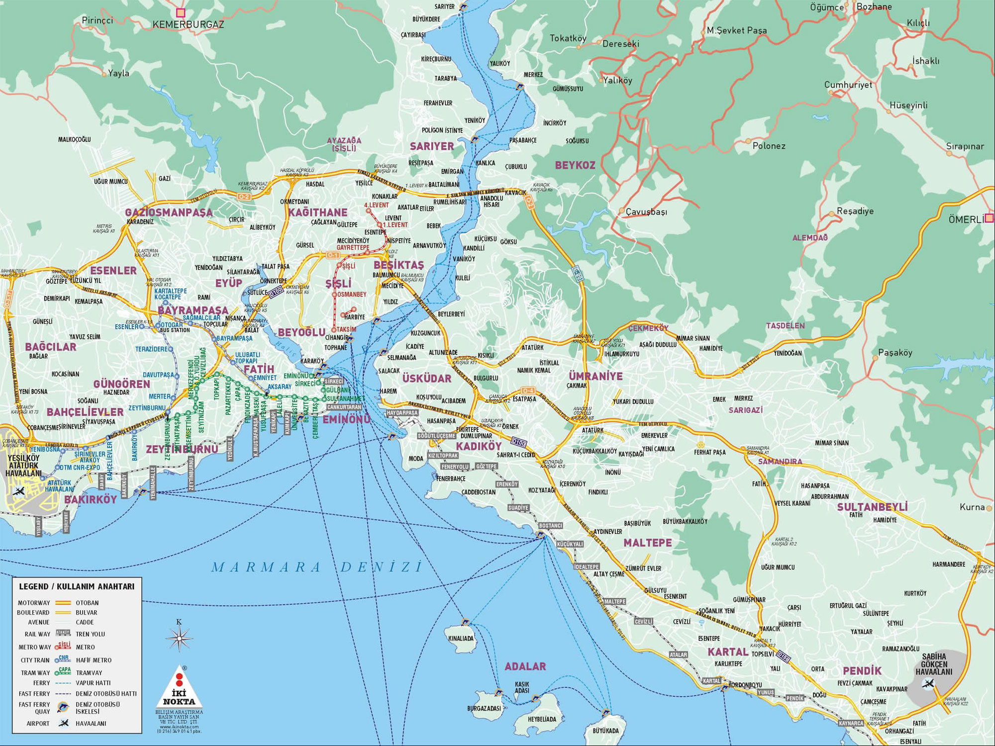 Map of Istanbul