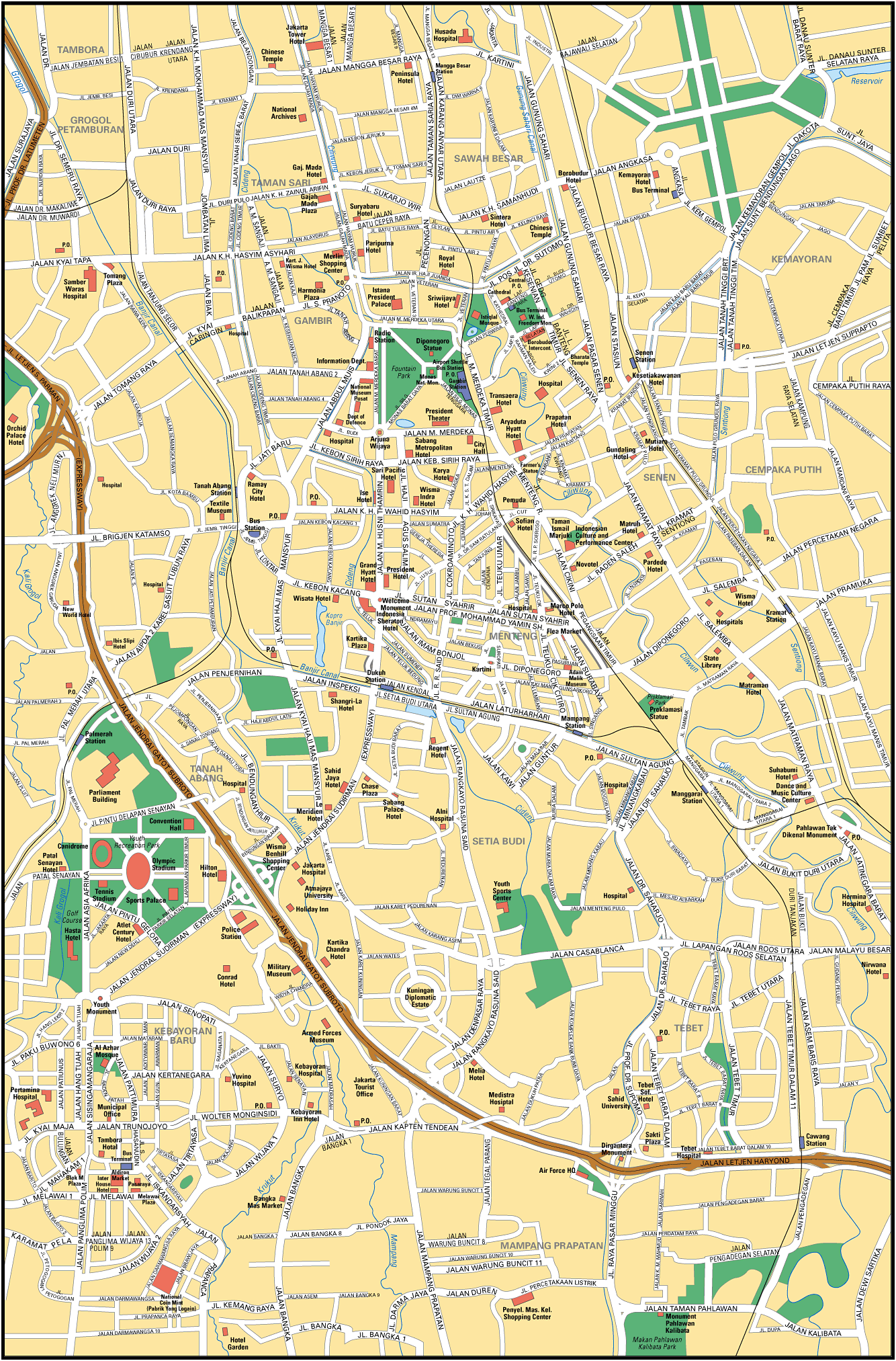 Map of Jakarta