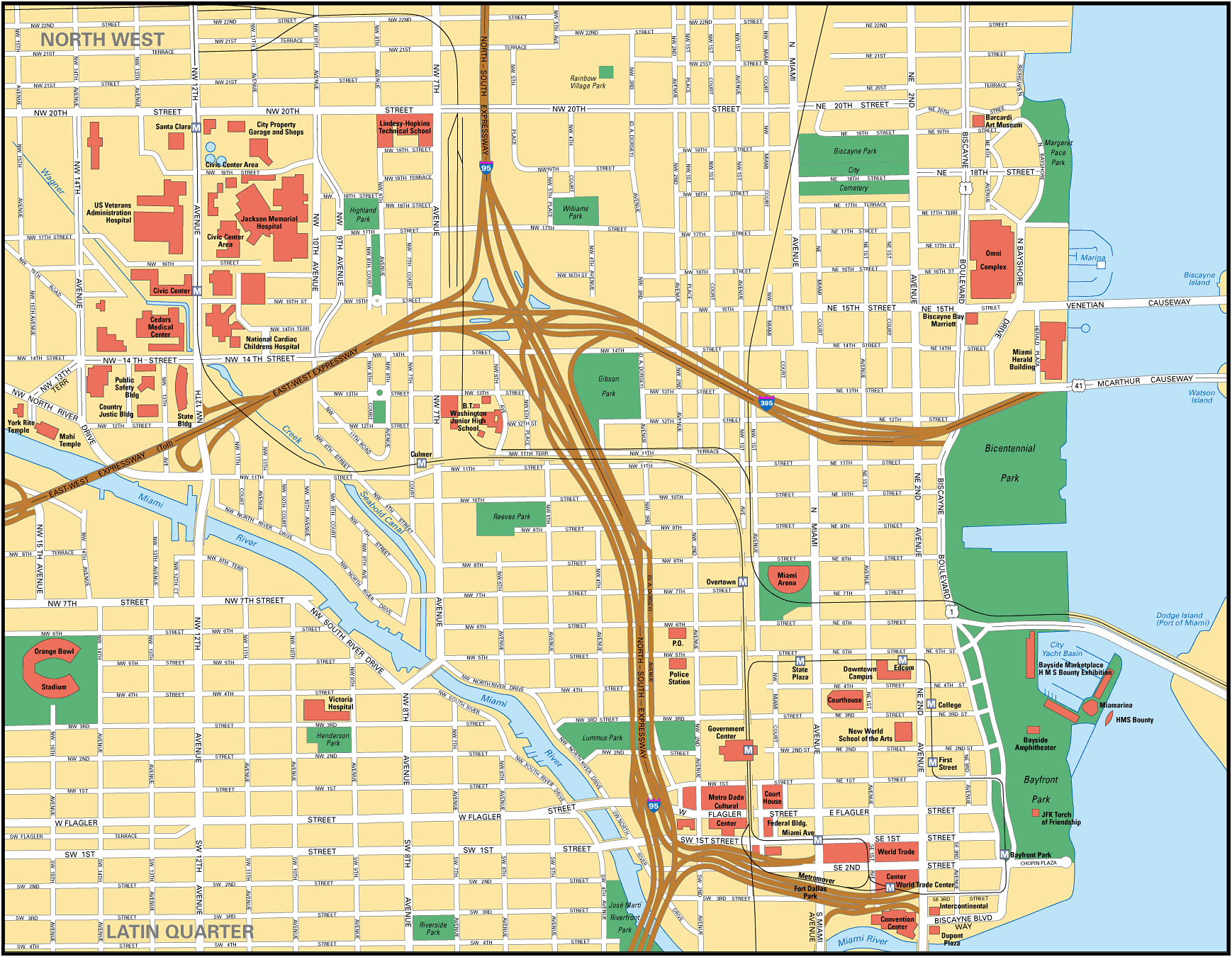 Map of Miami