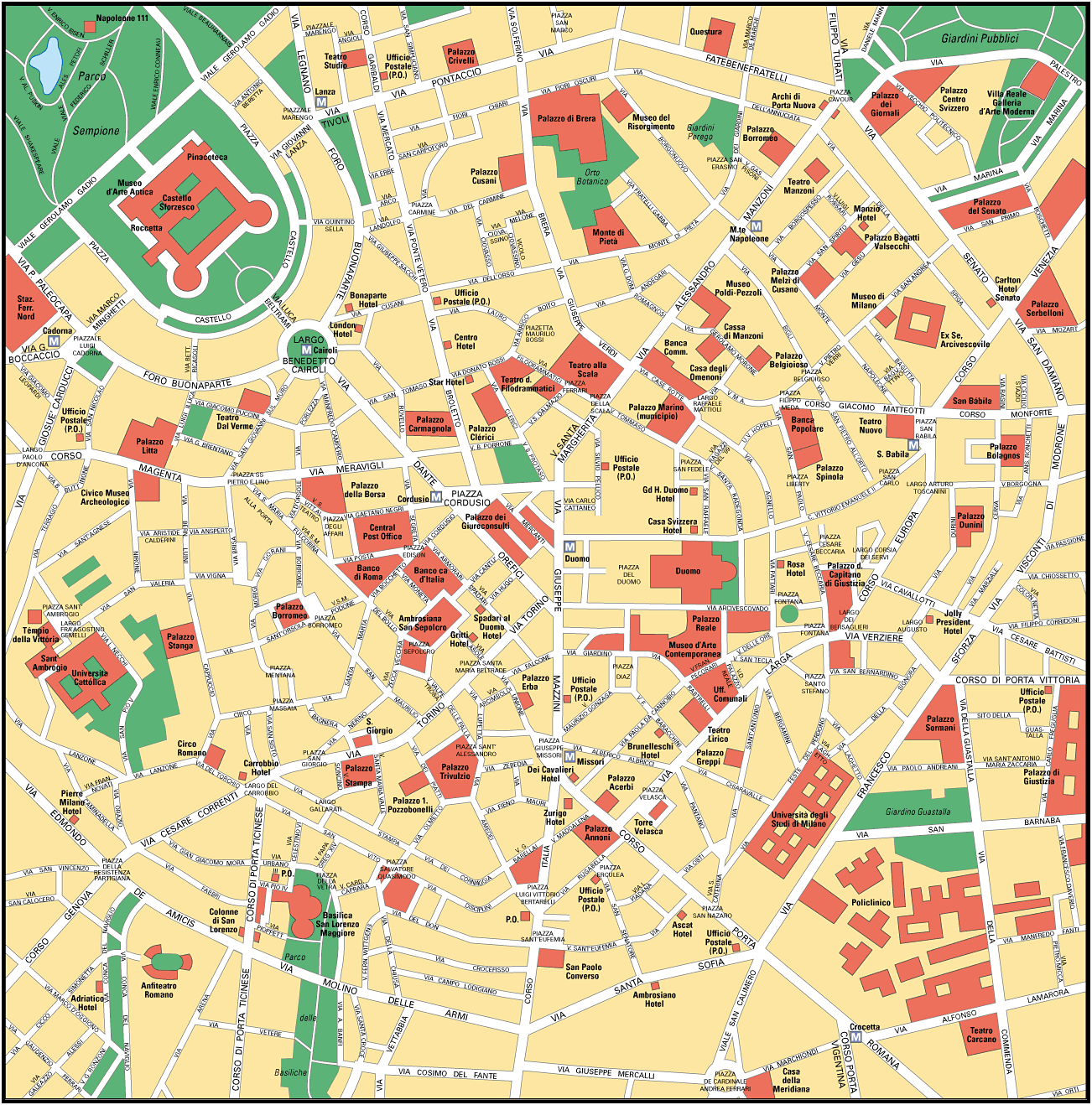Map of Milan