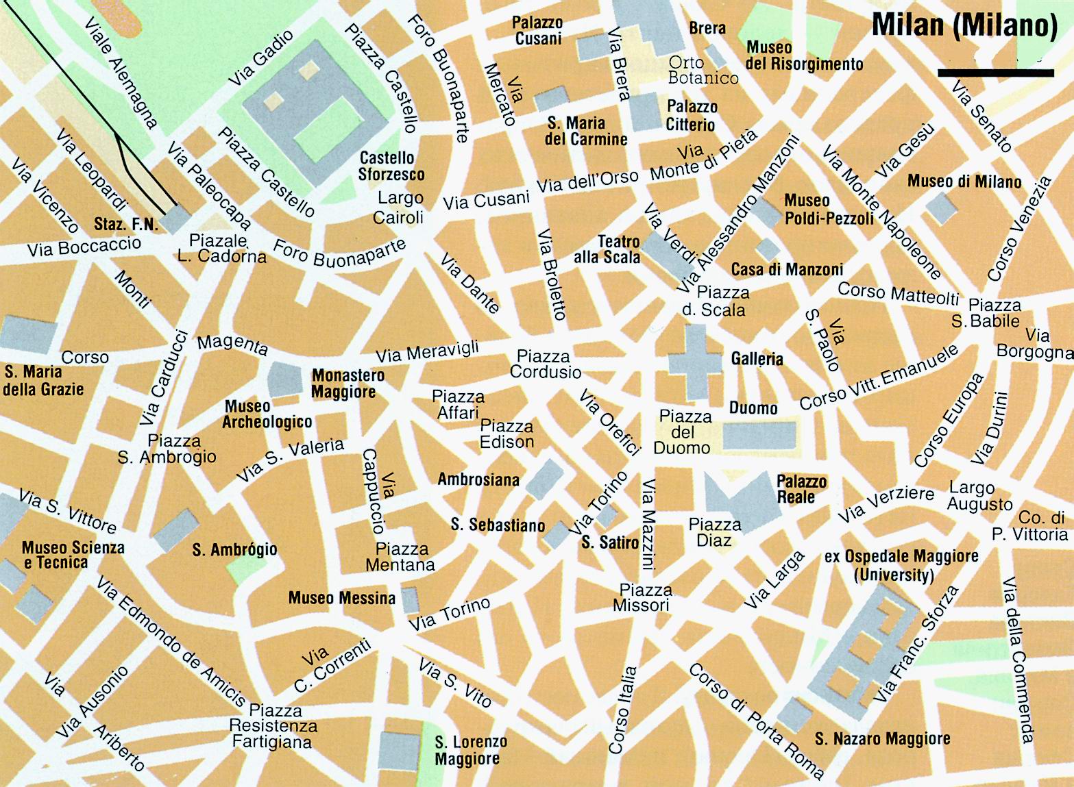 Map of Milan