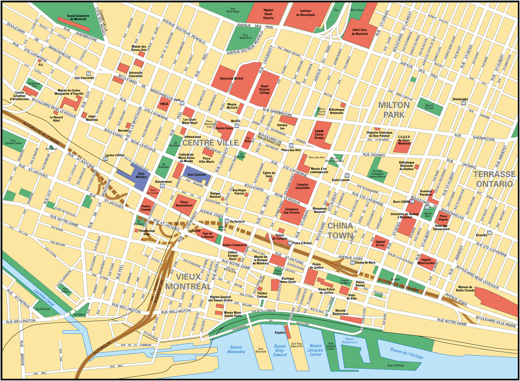 Map of Montreal