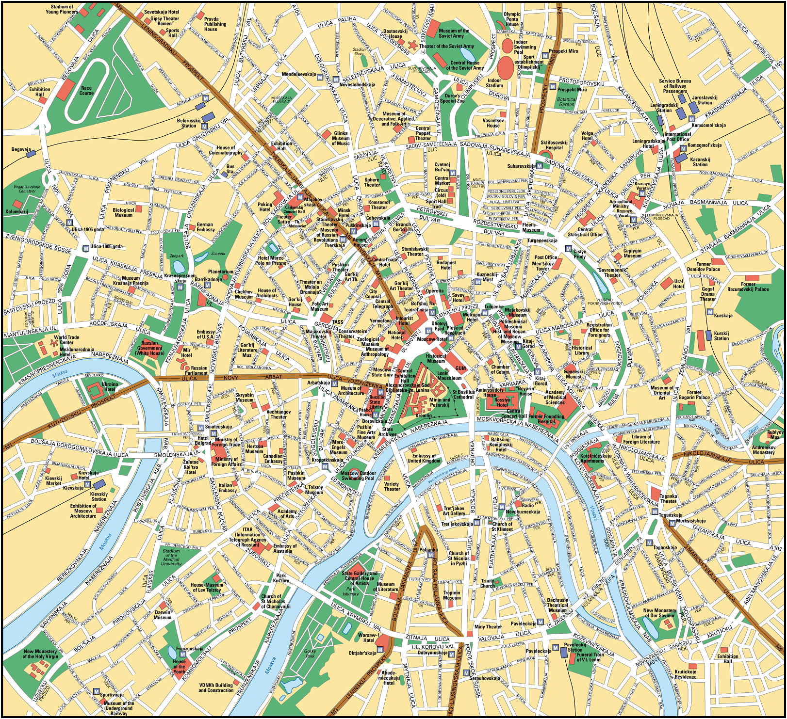 Map of Moscow
