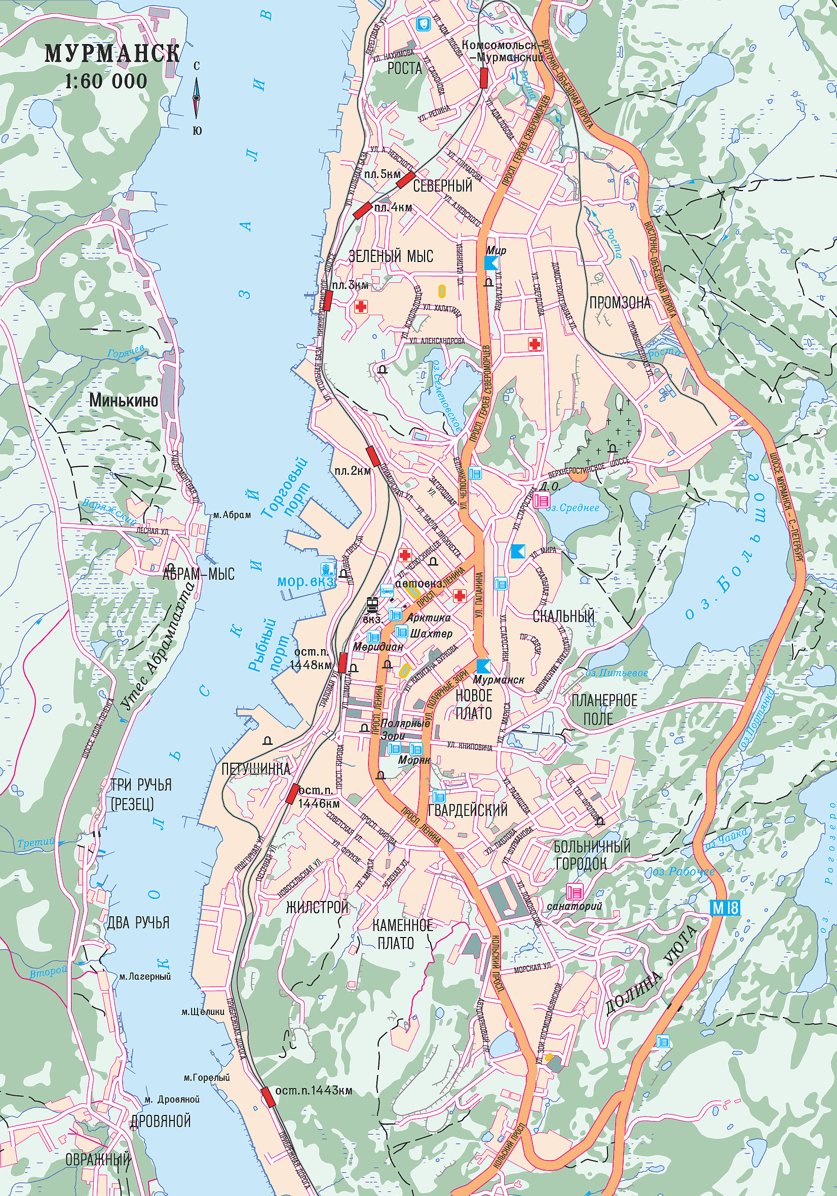 Map of Murmansk