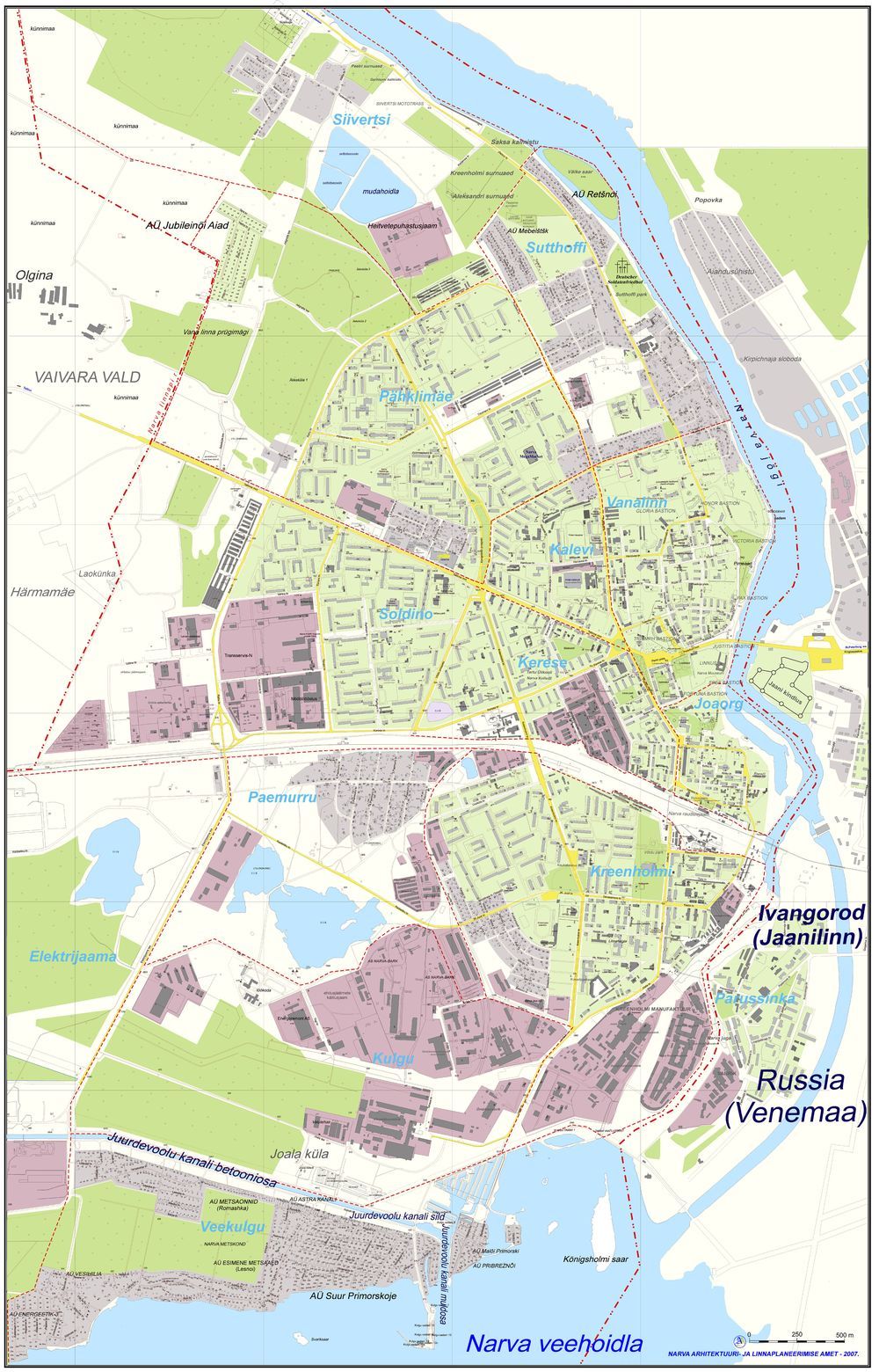 Map of Narva