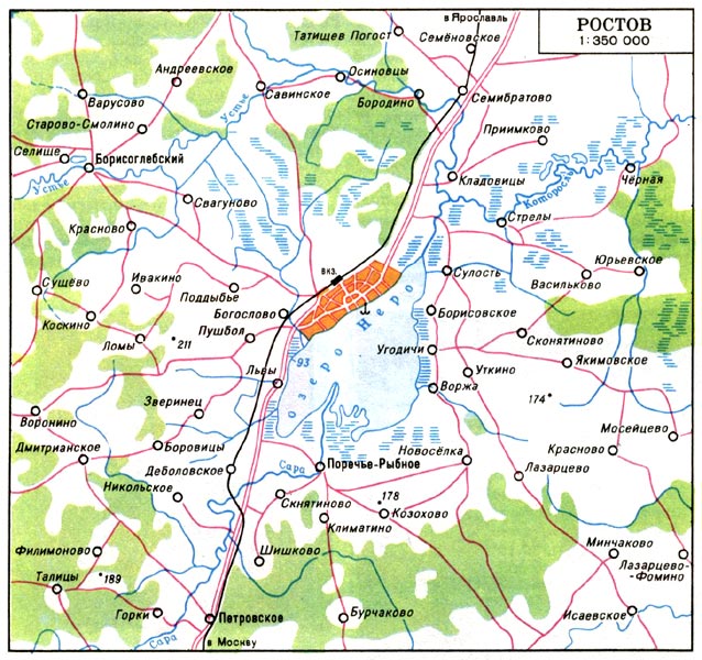 Map of suburb part of Rostov
