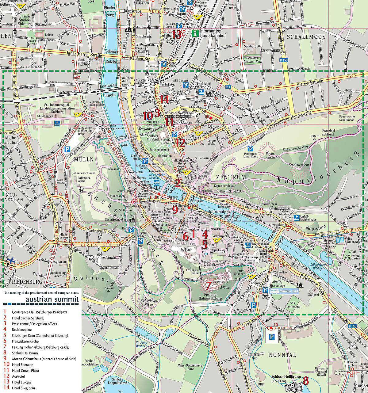 Map of Salzburg