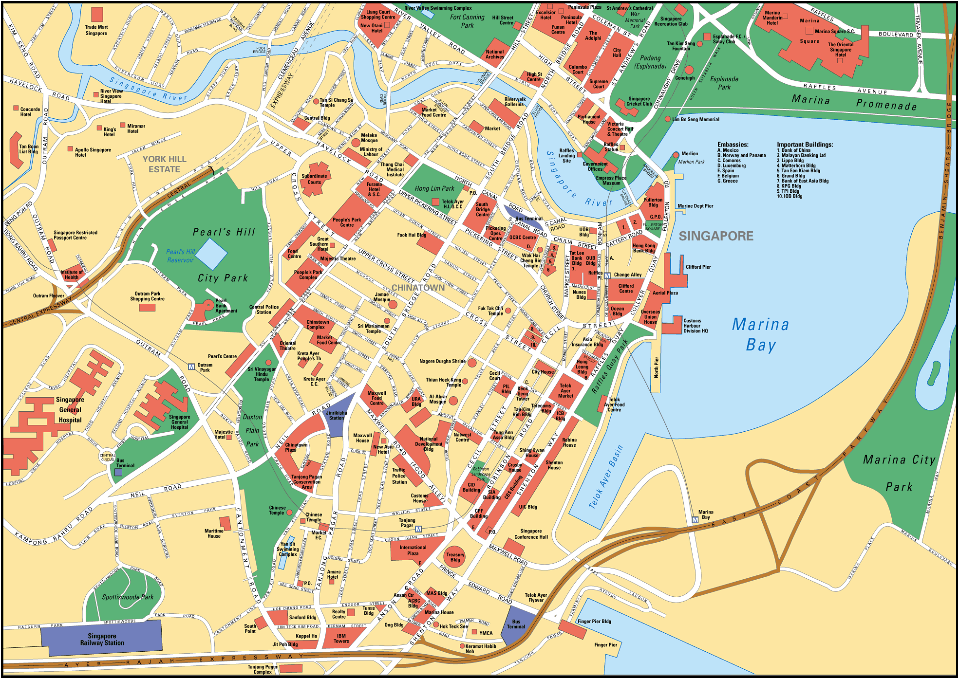 Map of Singapore
