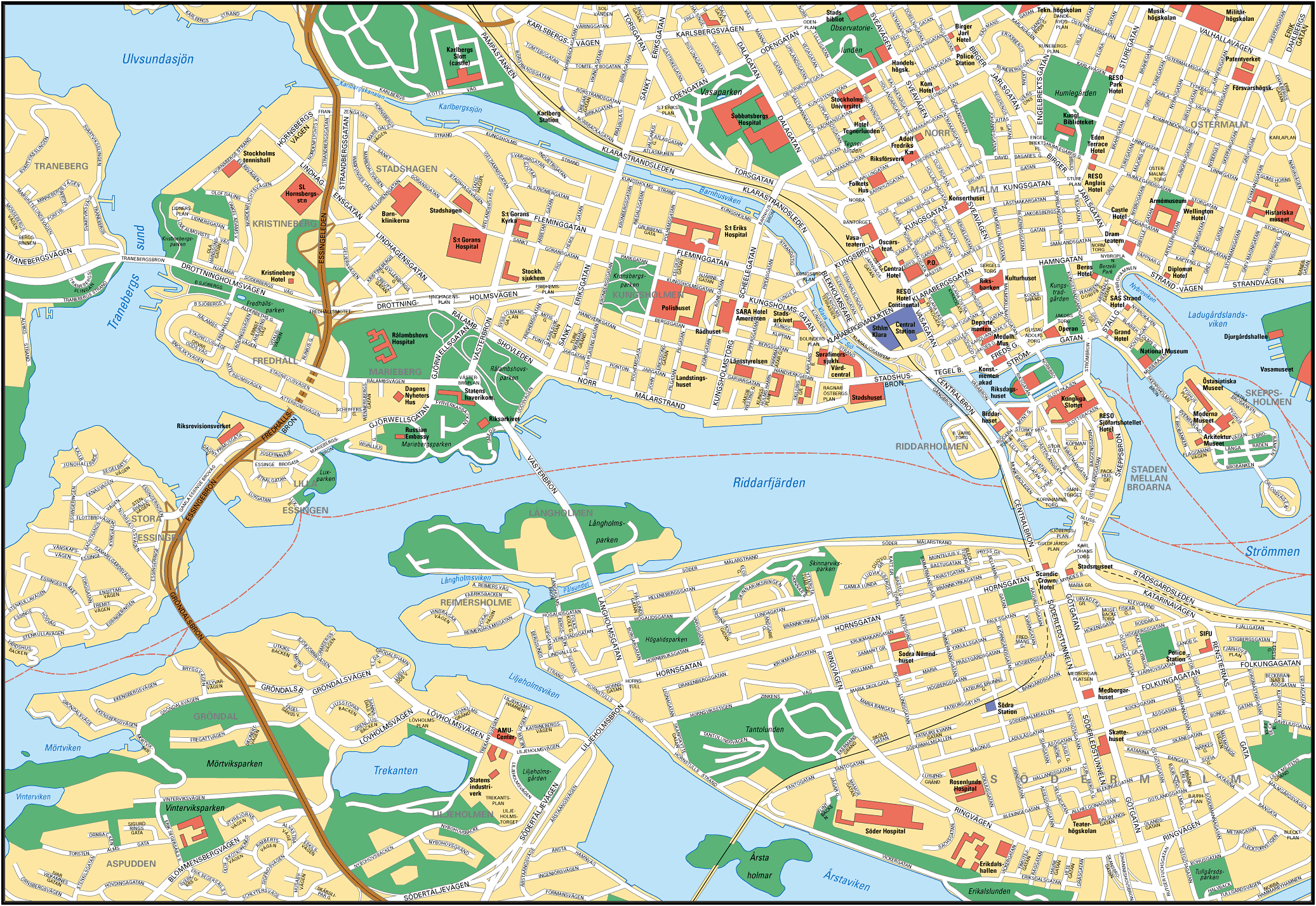 Map of Stockholm
