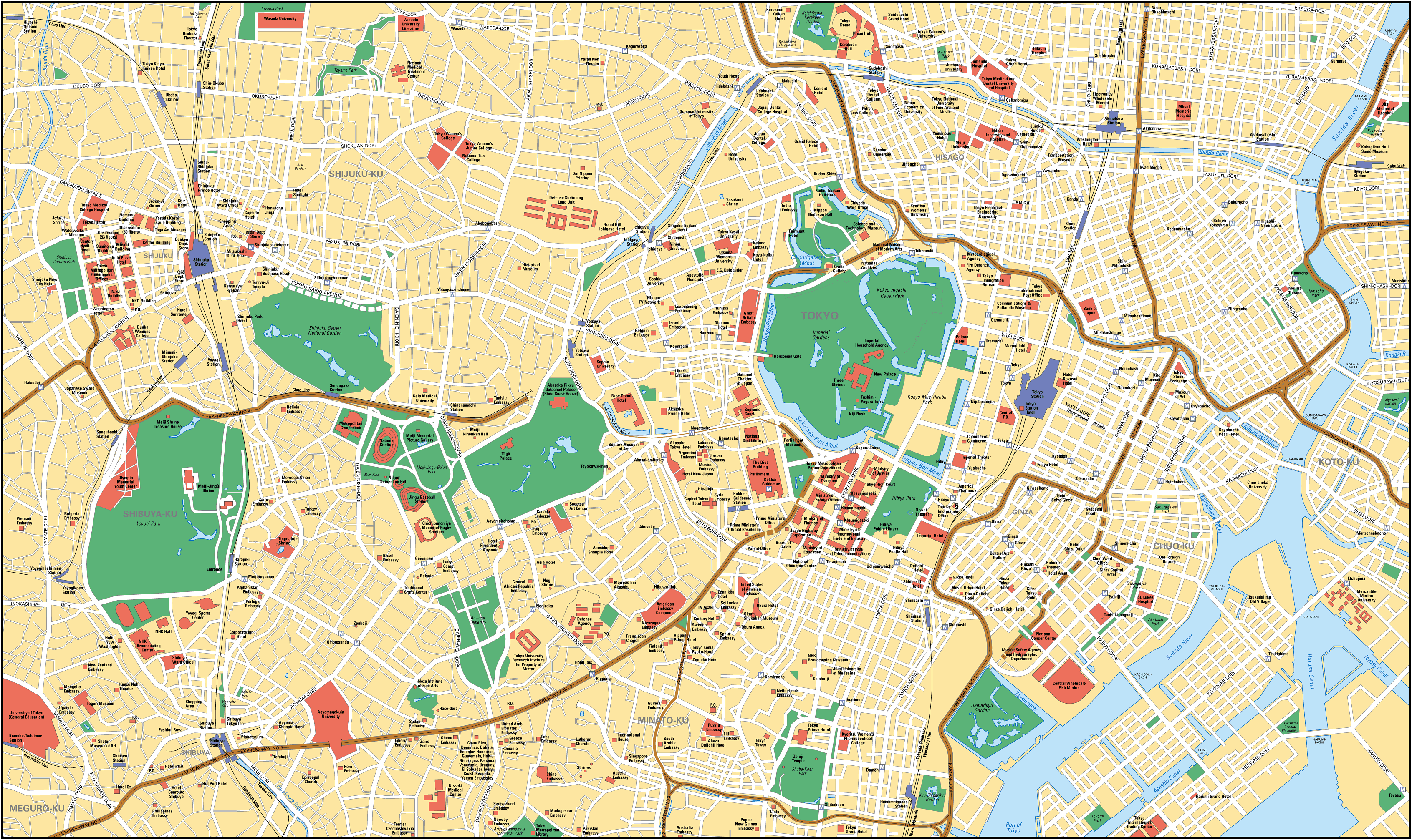 Map of Tokyo