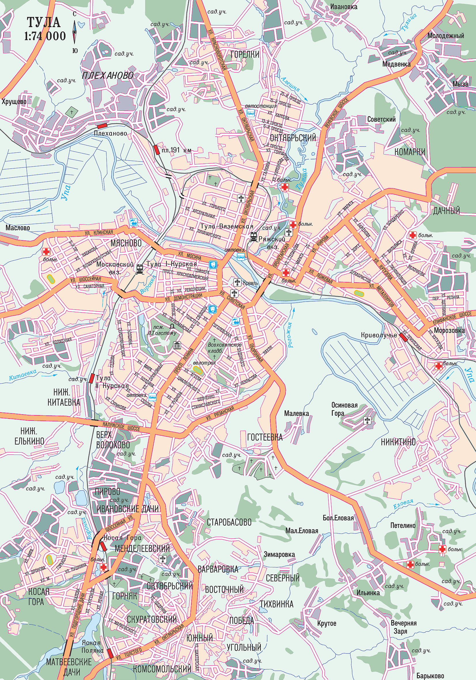 Map of Tula