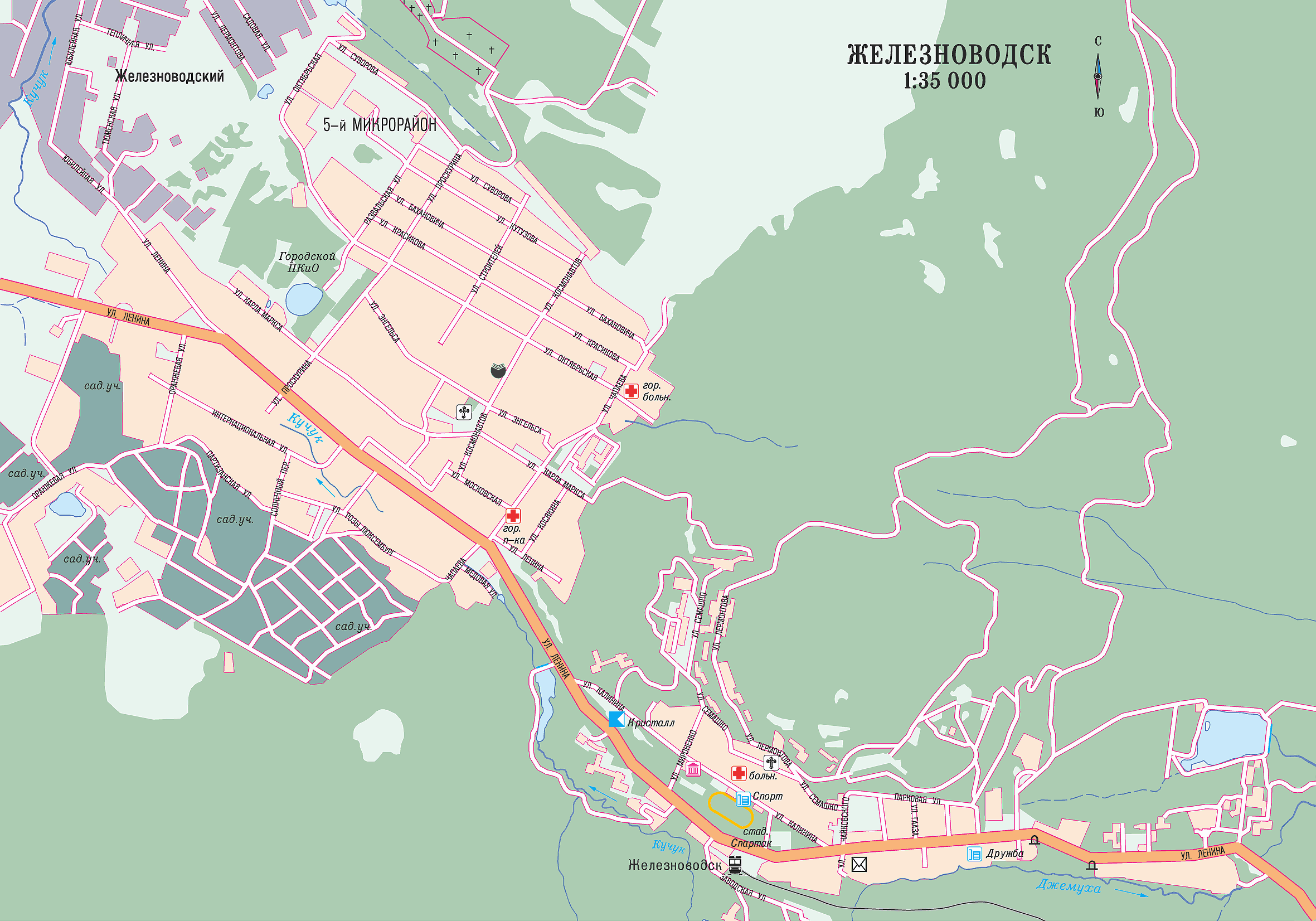 Map of Zheleznovodsk