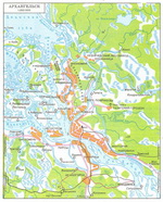 Map of suburb part of Arkhangelsk