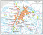 Map of suburb part of Astrakhan