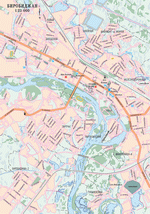 Map of Birobidzhan